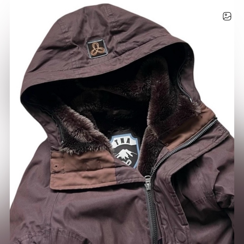 Aritzia TNA Half Fur Lined Parka Winter Coat Size S - Picture 7 of 12